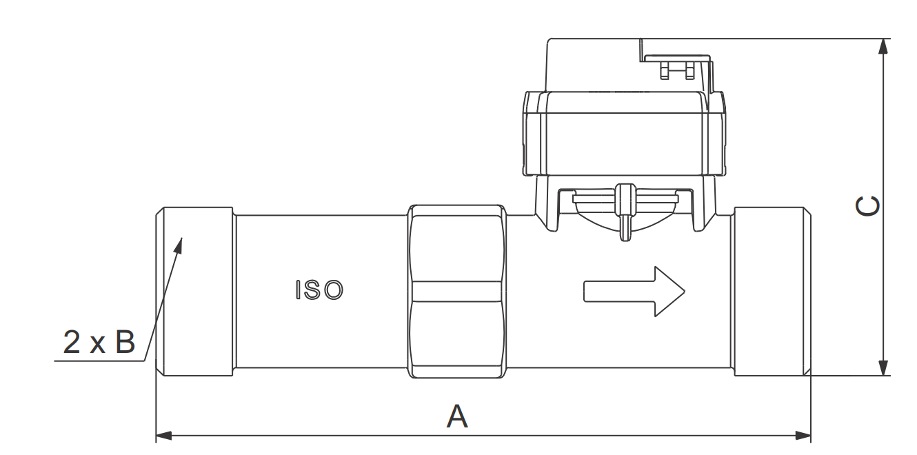 Sensor com Tubo Pressão/Caudal/Temperatura Tipo FS