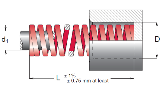 Mola Vermelha ISO 10243