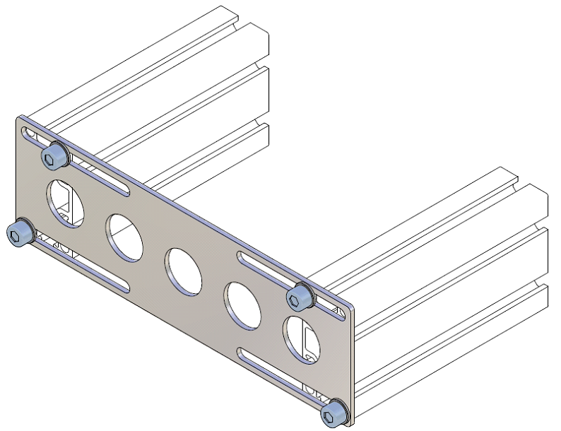 Placa de Acabamento do Perfil