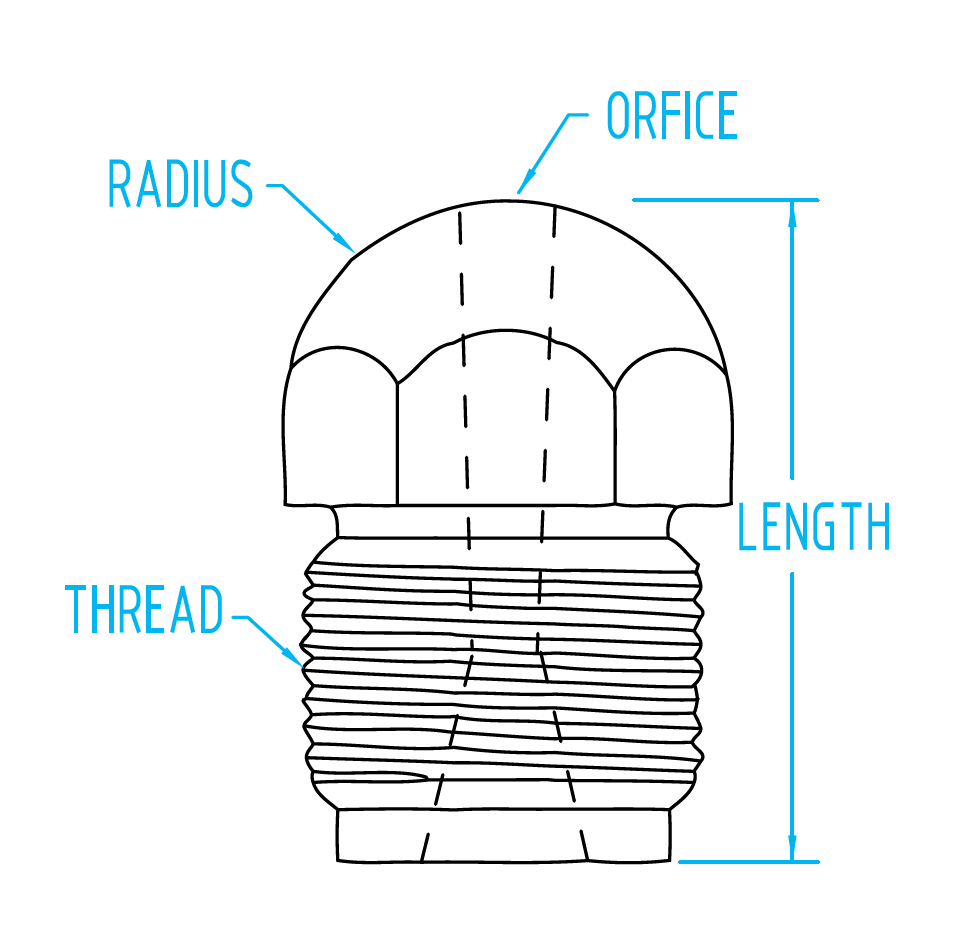 Ponteiras Bico Nylon