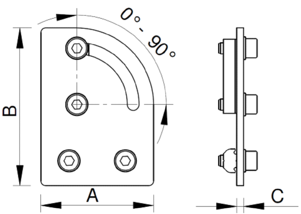 Conector Ajustável 0-90°