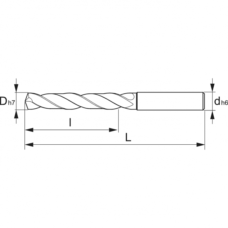 BROCA 3XD DIN6537 HM WRK A0005