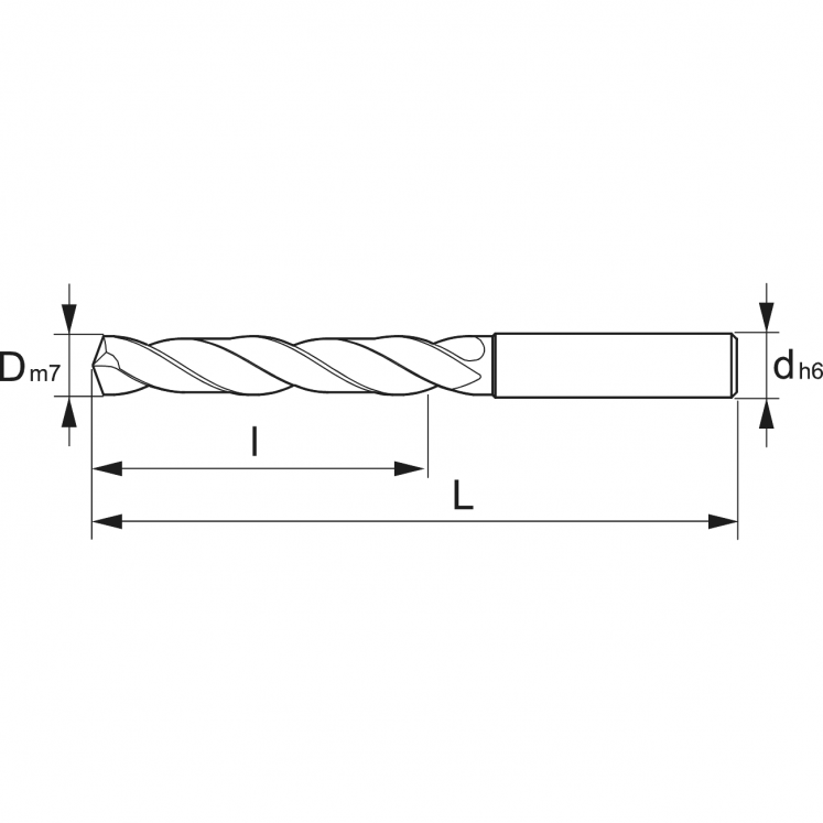 BROCA 3XD REFORçADA DIN 6537 KERFOLG A0010