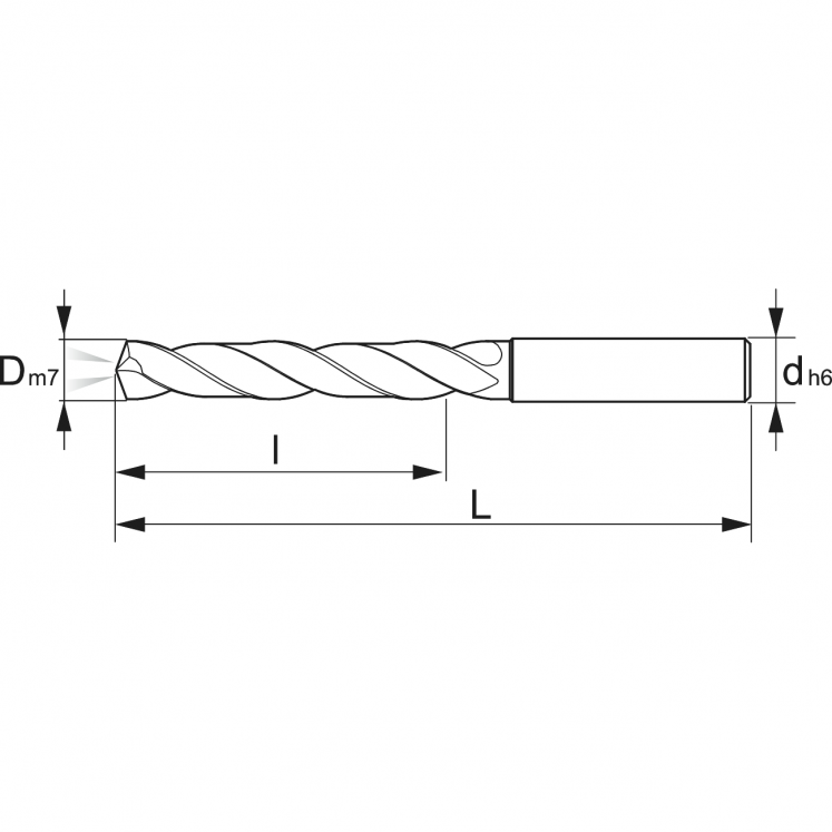 BROCA 5XD HM DIN6537 KERFOLG A0040