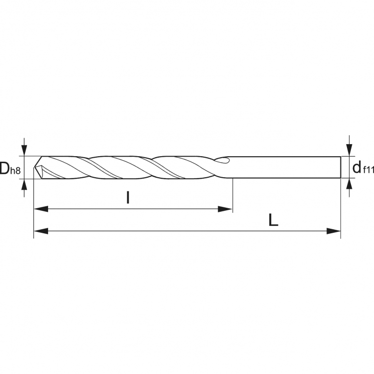 BROCA HI-NOX DIN 338 KERFOLG A1130