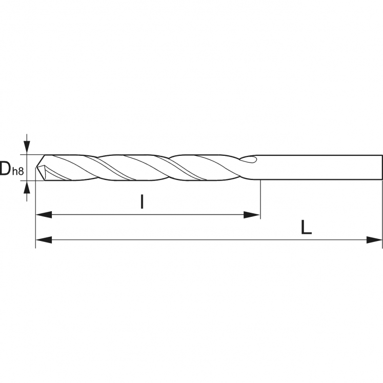 BROCA MULTILAYER TIAIN-TIN DIN 338 HSSE KERFOLG A1190