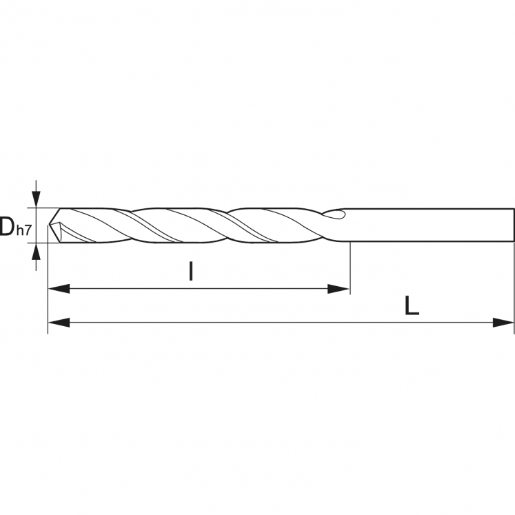 BROCA 12XD METAL DURO DIN 338 WRK A1230