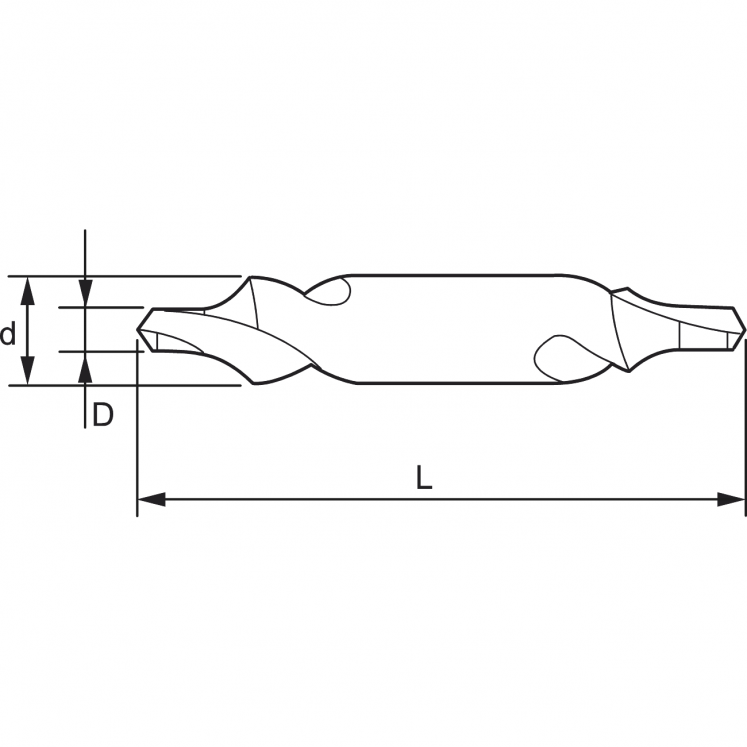 BROCA DE PONTO HSS TIPO R DIN 333 A WRK A1620