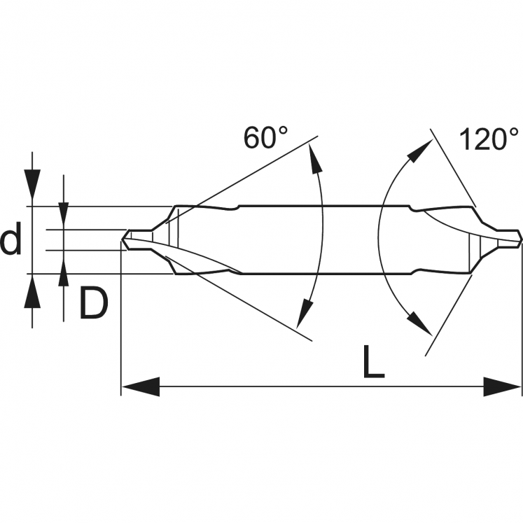 BROCA DE PONTO HSS TIPO B DIN 333 B WRK A1630