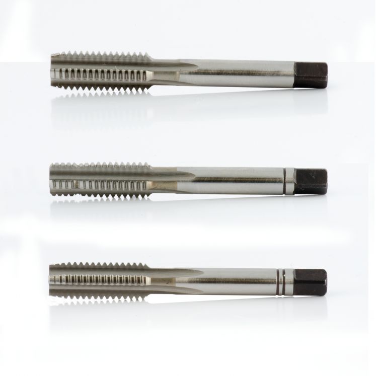 MACHO MANUAL SET DE 3 PEçAS AçO CARBONO HSSE DIN 352 KERFOLG A2818