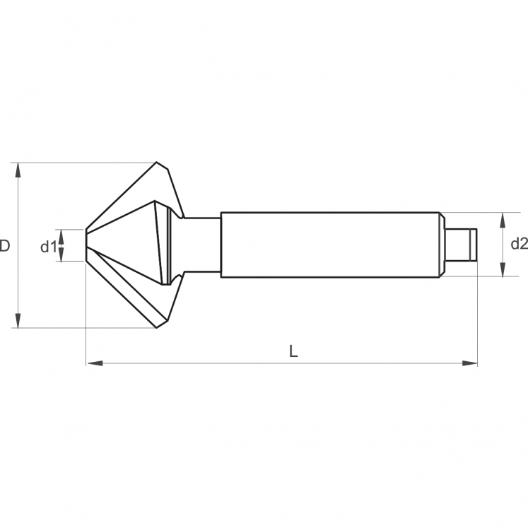 KERFOLG A6140 ESCARIADOR 90° Z3 HSS TIN, ENC.CIL.