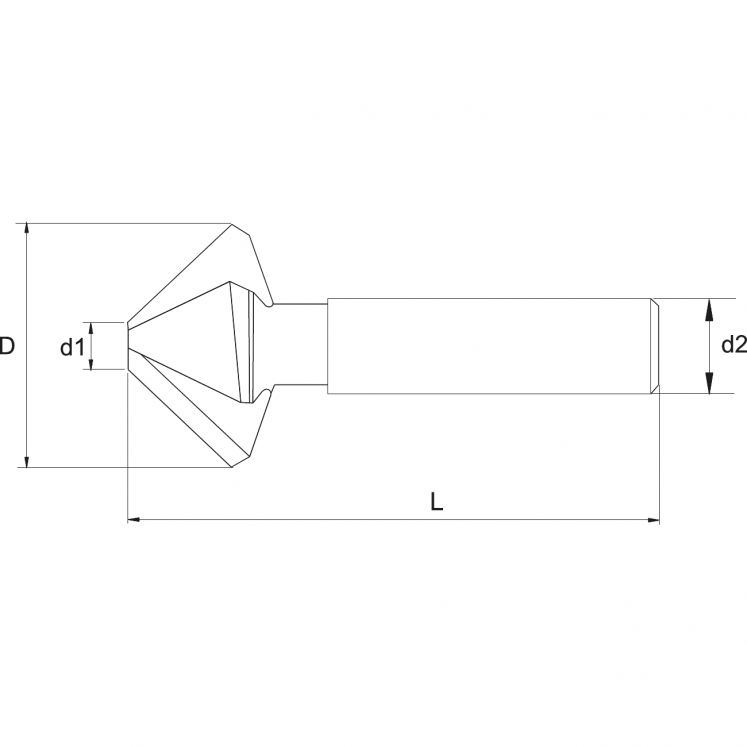 GRANLUND A6155 ESCARIADOR 90° Z3 HSS, ENC.CIL.