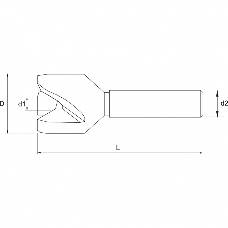 WRK A6160 ESCARIADOR 90° Z3 HSS,ENC.CIL.
