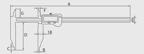 Alpa - Paquímetro Digital IP67 Pré-ajustado