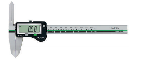 Alpa - Paquímetro Digital de Ranhuras Interiores