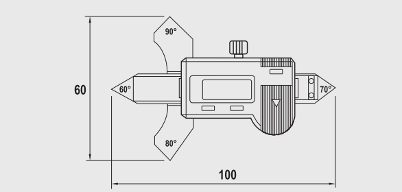 Alpa - Paquímetro Digital para Soldadura IP40