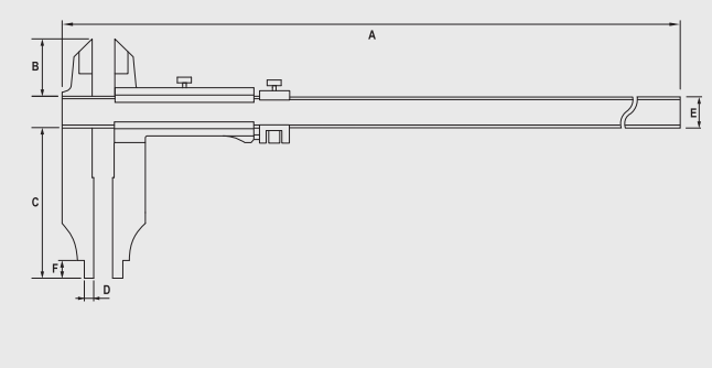 Alpa - Paquímetro de Vernier Mini Monobloco
