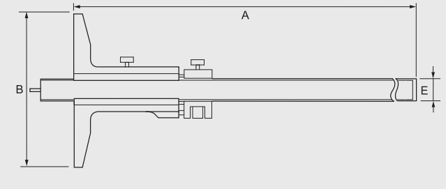 Alpa -Paquímetro de Profundidade de Corrediça ± 0.05 mm