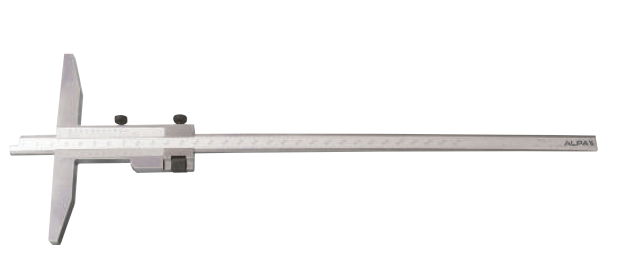 Alpa -DIN 862 Paquímetro de Profundidade de Corrediça ± 0.05 mm