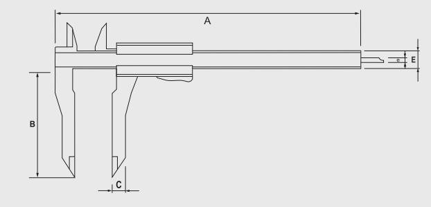 Alpa - Paquímetro de Vernier p/Junção de Anel