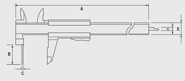 Alpa - Paquímetro de Vernier p/Junção de Anel