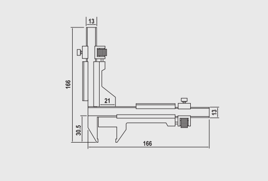 Alpa - Paquímetro de Vernier p/Junção de Anel