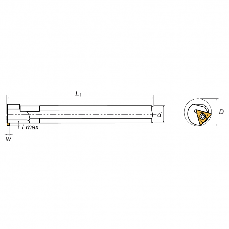 KERFOLG CIS FERRO DE TORNO INTERIORES DE RANHURAR