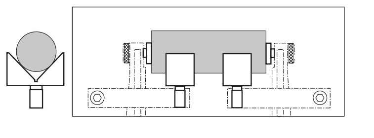 Alpa - Suportes em V para Cilindros