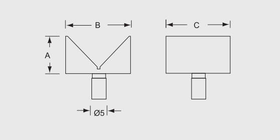 Alpa - Suportes em V para Cilindros