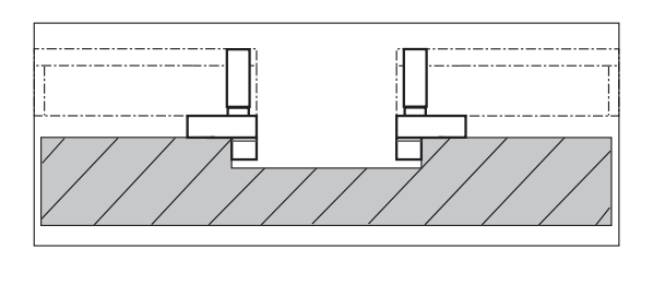 Alpa -Suporte Semi-Cilindrico em L Medições Externas