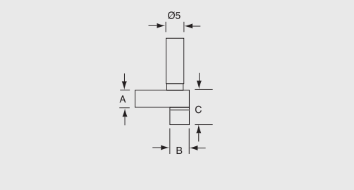Alpa -Suporte Semi-Cilindrico em L Medições Externas