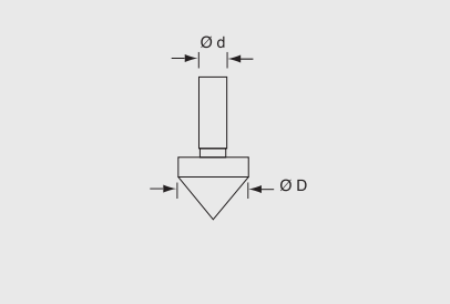 Alpa -Suporte Cónico Medições entre Centro de Furos