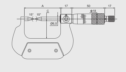 Alpa - Micrómetro de Ponta 15º Exacto