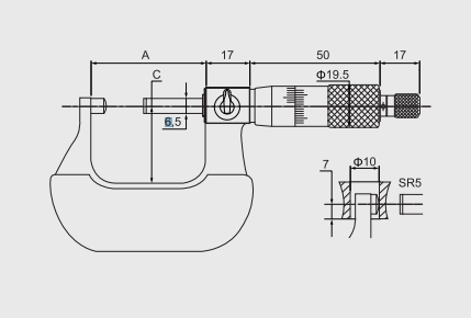 Alpa - Micrómetro Esférico de Contacto para Tubos