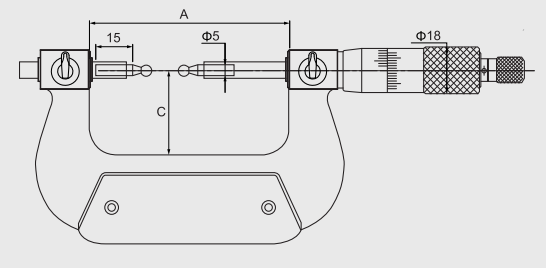Alpa - Micrómetro Contacto Esférico Intercambiáveis IP54