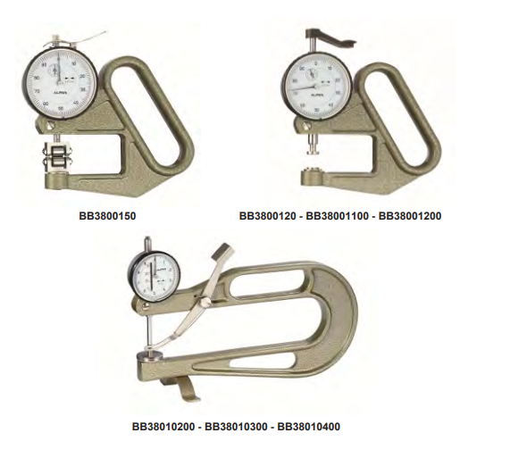 Alpa - Comparador Analógico de Espessura