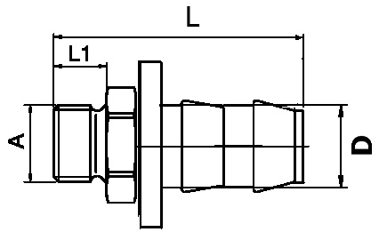 Acoplamento de Mangueira Macho, Push Lock