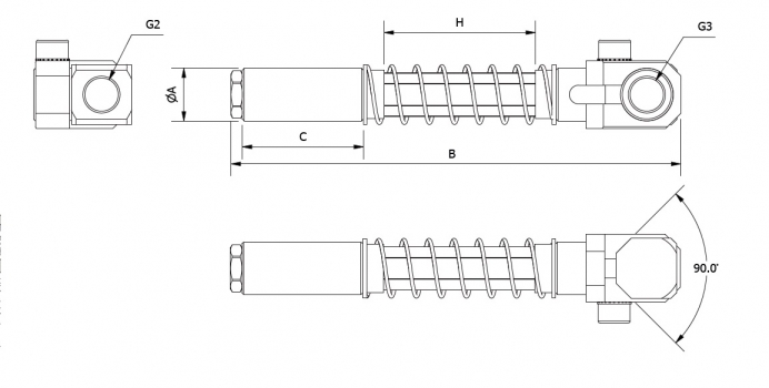 Compensador de Nível, Liso, Não Rotativo