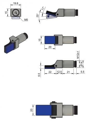 Pinças de Dedo 20-25º