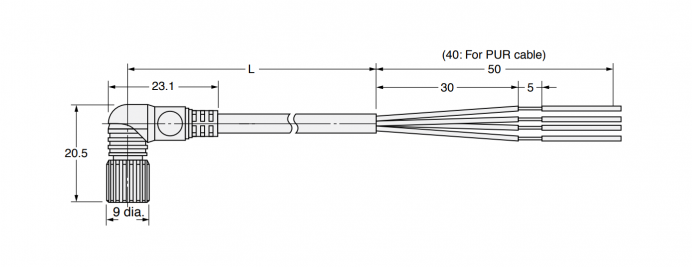 Conectores de Cabo Aparafusados M8