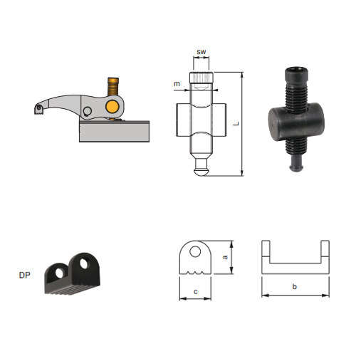 PARAFUSO E ACESSÓRIOS DE GRAMPO APERTO RÁPIDO