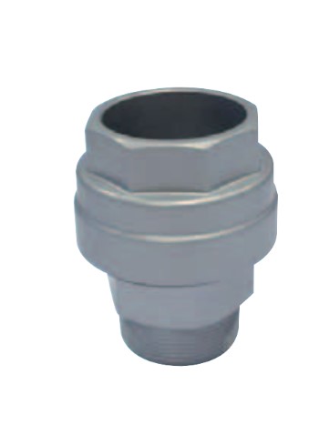 CONEXãO RETA COM ROSCA MACHO EM ALUMíNIO