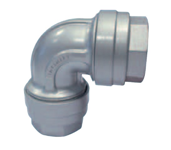 CONEXãO INTERMEDIáRIA TIPO COTOVELO EM ALUMíNIO