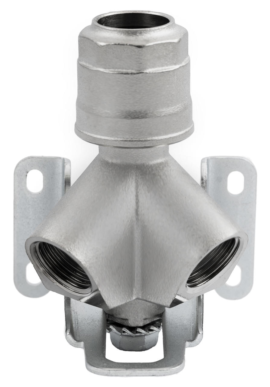 SAíDA DE AR DUPLA INCLINADA, TUBO - FêMEA, INOX 316L