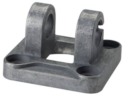 Garfo de montagem giratória para clipe esférico, para cilindros pneumáticos ISO 15552