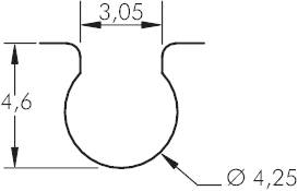 Interruptor do cilindro universal - ranhura em C, ranhura em T (5 mm) e cilindro redondo, Tipo D