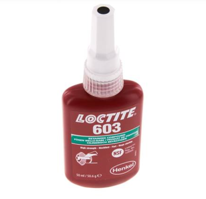 LOCTITE 603 , R. ALTA , MáX +150ºC