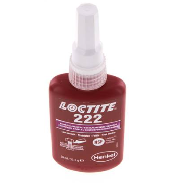 LOCTITE 222 ,  R. BAIXA  , -55 A +150ºC