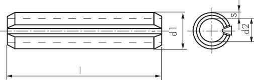 Pinos de mola, pesados, DIN 1481 - ISO 8752