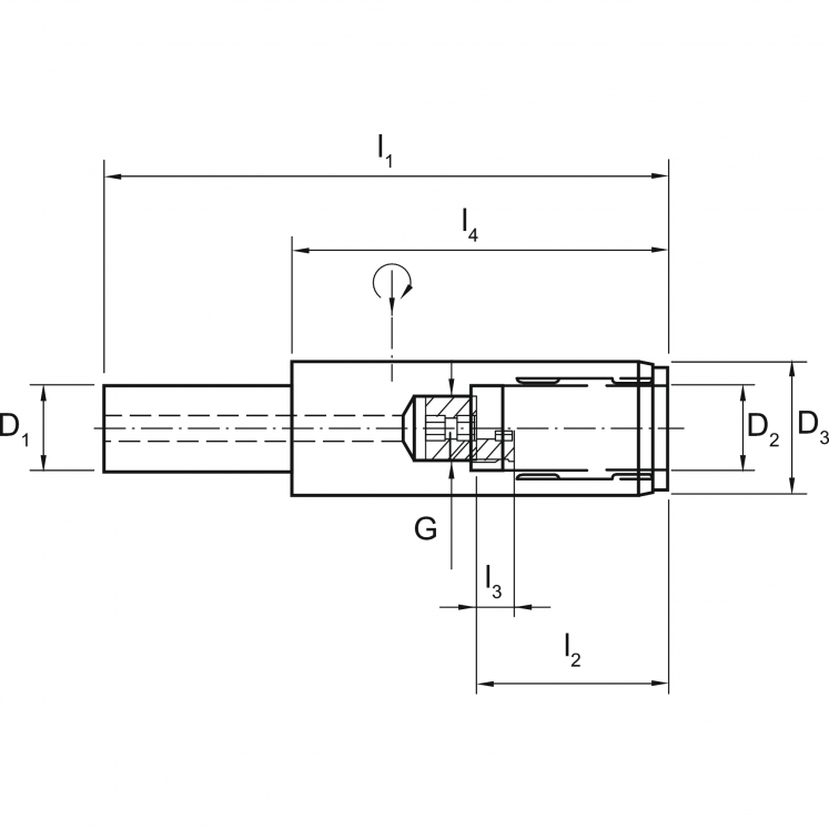 ADAPTADOR HIDRáULICO DIN 1835A TUKOY C3175